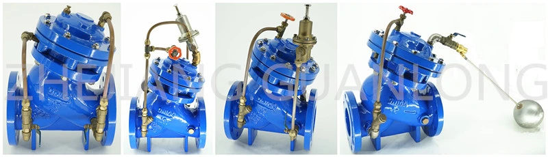 Globe Double Chamber Adjustable Pressure Sustaining Regulating Reducing Valve (Yx741X)