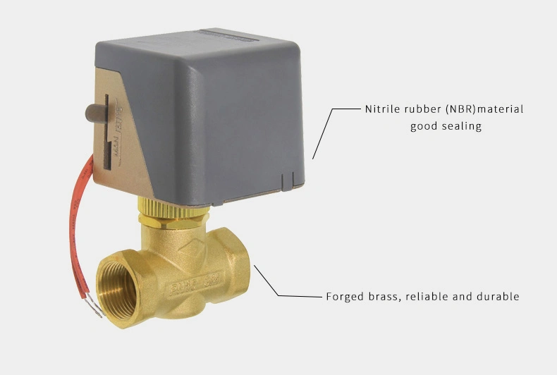 Pressure Control Heating Brass Two Port Zone Motorised Valve