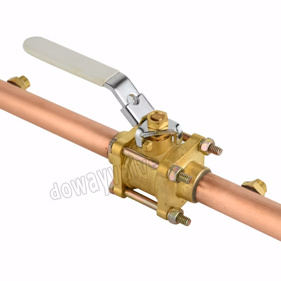 Cw617n Valve de ligne verrouillable médicale à passage intégral en laiton