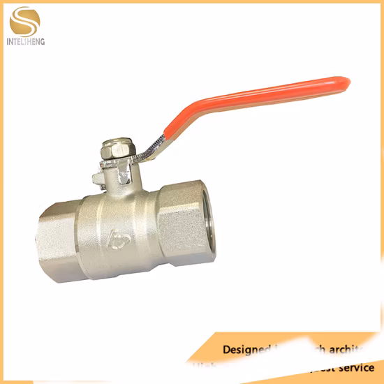 Joint PTFE 1 pouce DN25 femelle à passage intégral forgé Cw617n vanne à boisseau sphérique en laiton