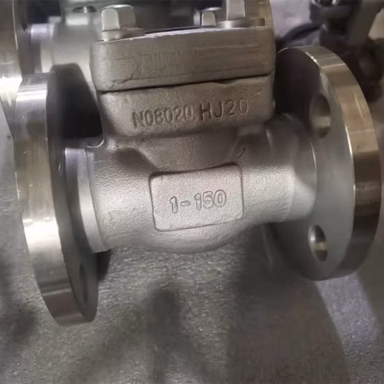 API 602 150 Clapet anti-retour à ressort en laiton en acier inoxydable de 800 livres