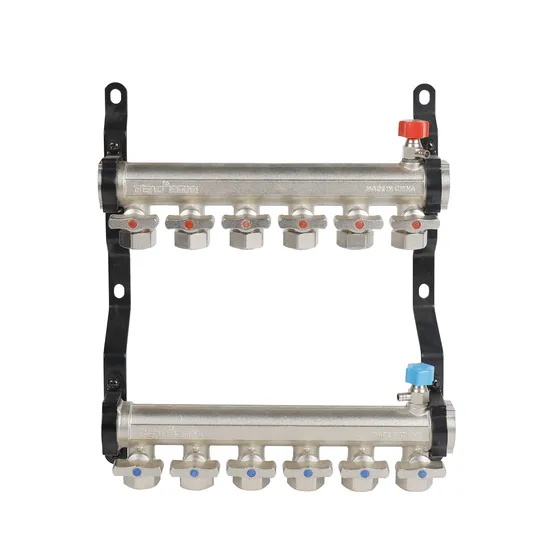 Collecteurs en laiton Installation facile Contrôle automatique de la température Collecteurs de chauffage par le sol Vannes à bille